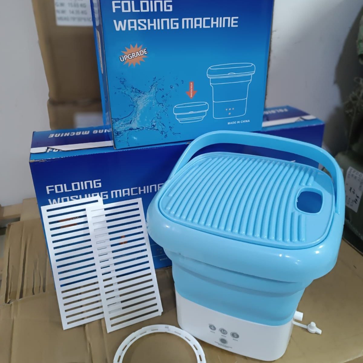 Mini wasmachine voor onderweg: snelle was en droog 