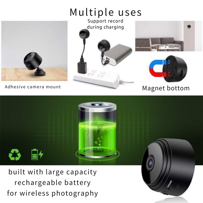 Mini WiFi Magnetische Camera: Discrete en Effectieve Beveiliging 