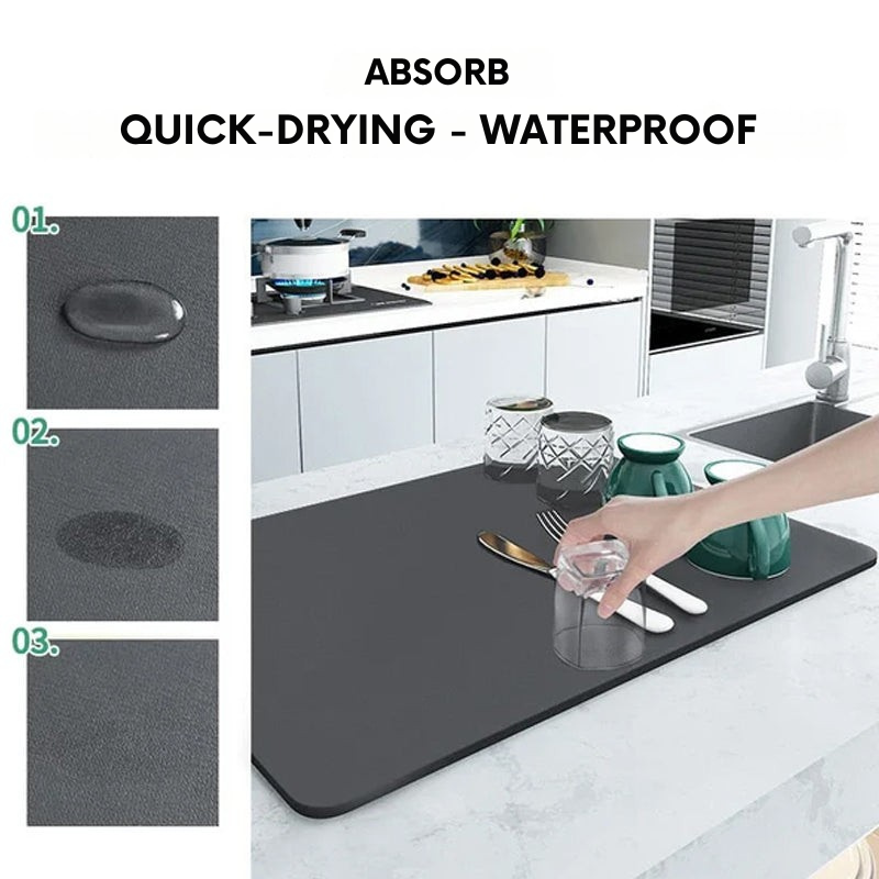 Tapis de Drainage : Absorption Rapide et Cuisine Propre